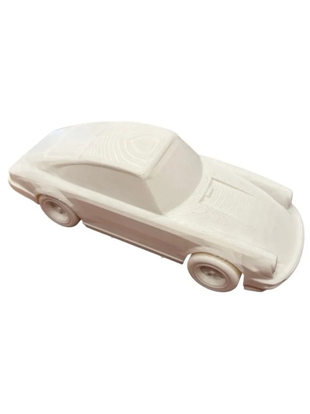 Porsche 911 Plastic Model Kit Unassembled Unpainted White Car Parts on Sprue